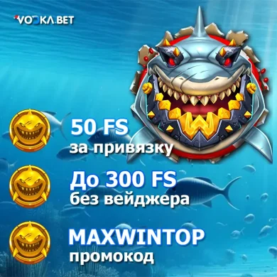 До 300 фриспинов без вейджера в Vodka Casino