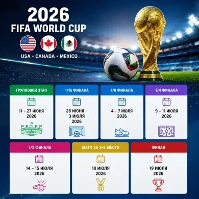 Расписание чемпионата мира по футболу 2026