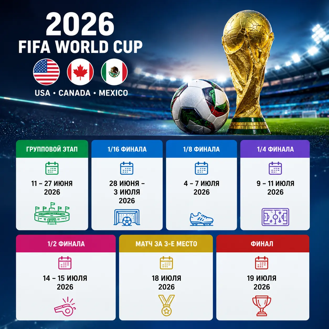 Расписание чемпионата мира по футболу 2026 32 Расписание чемпионата мира по футболу 2026